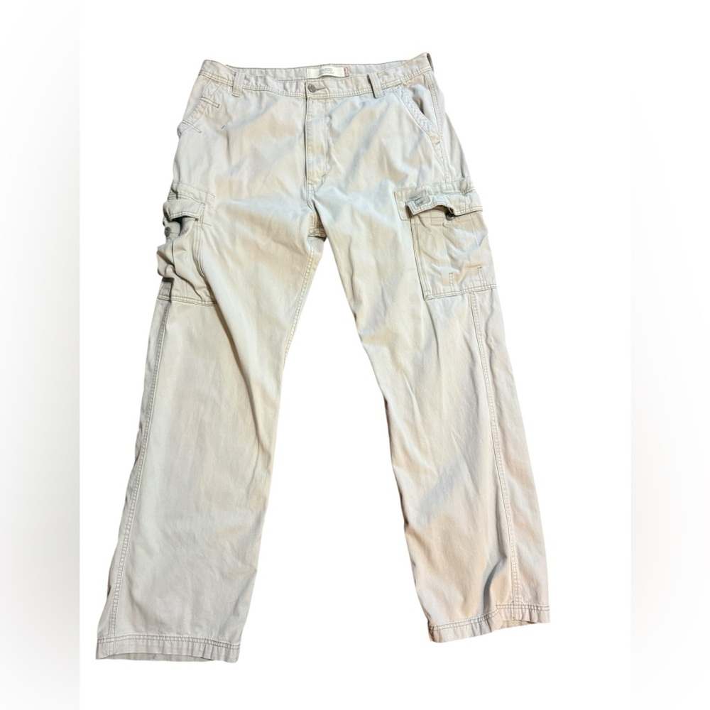 Levi's Men's Cargo Loose Straight Light Tan Utility Pants Sz 40x36